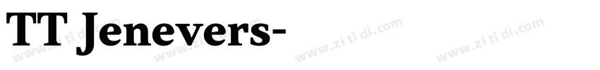 TT Jenevers字体转换